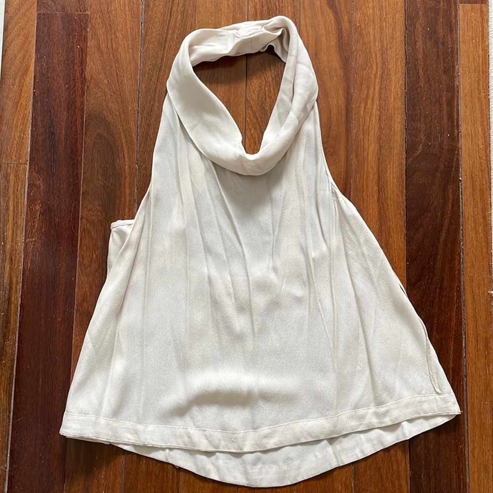 Open Back Cowl Neck Top
